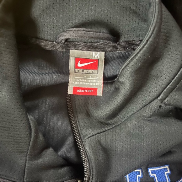 Nike Team University of Kentucky Wildcats Black Blue Fill Zip Embroidered Mens M - Picture 3 of 7